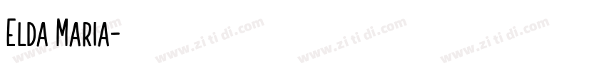 Elda Maria字体转换